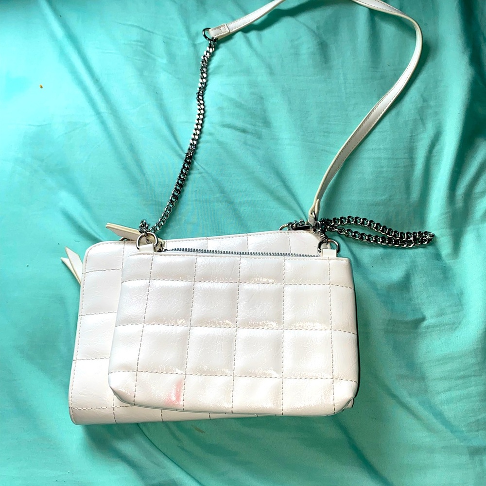 White Over The Shoulder Handbag